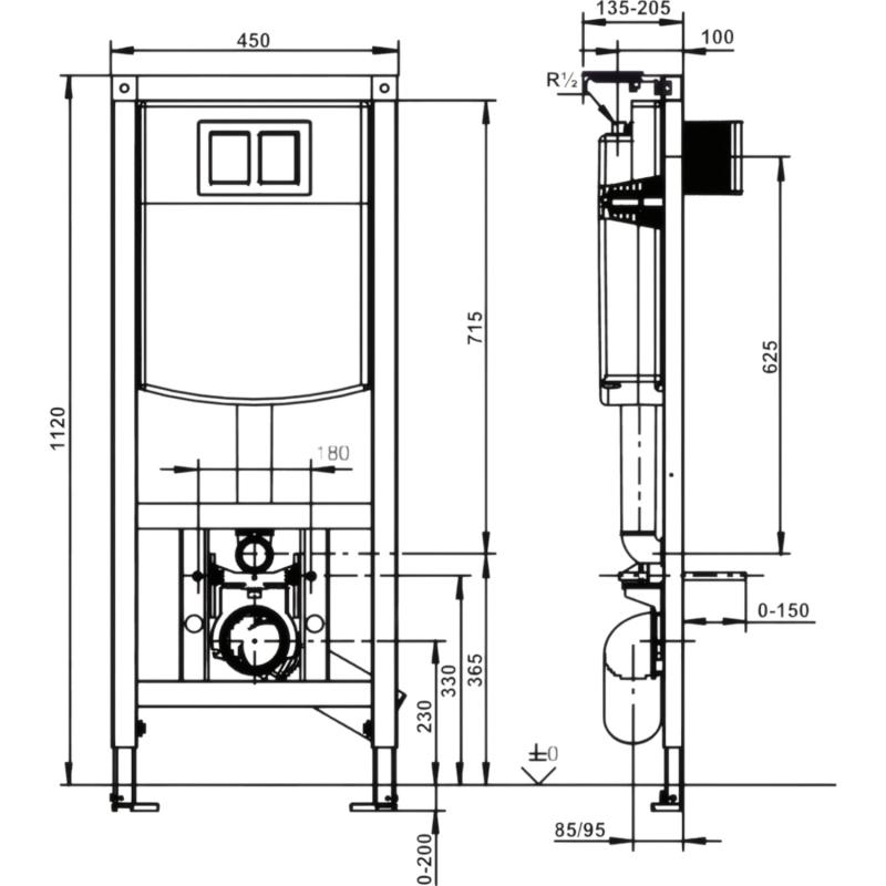 კედელში ჩასამონტაჟებელი ავზები