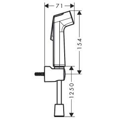 Bidet mixer tap