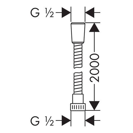 Flexible pipe for shower