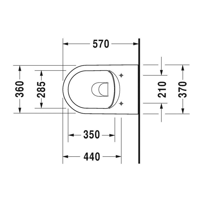 Toilet wallhung (2529090000) - იდეალი